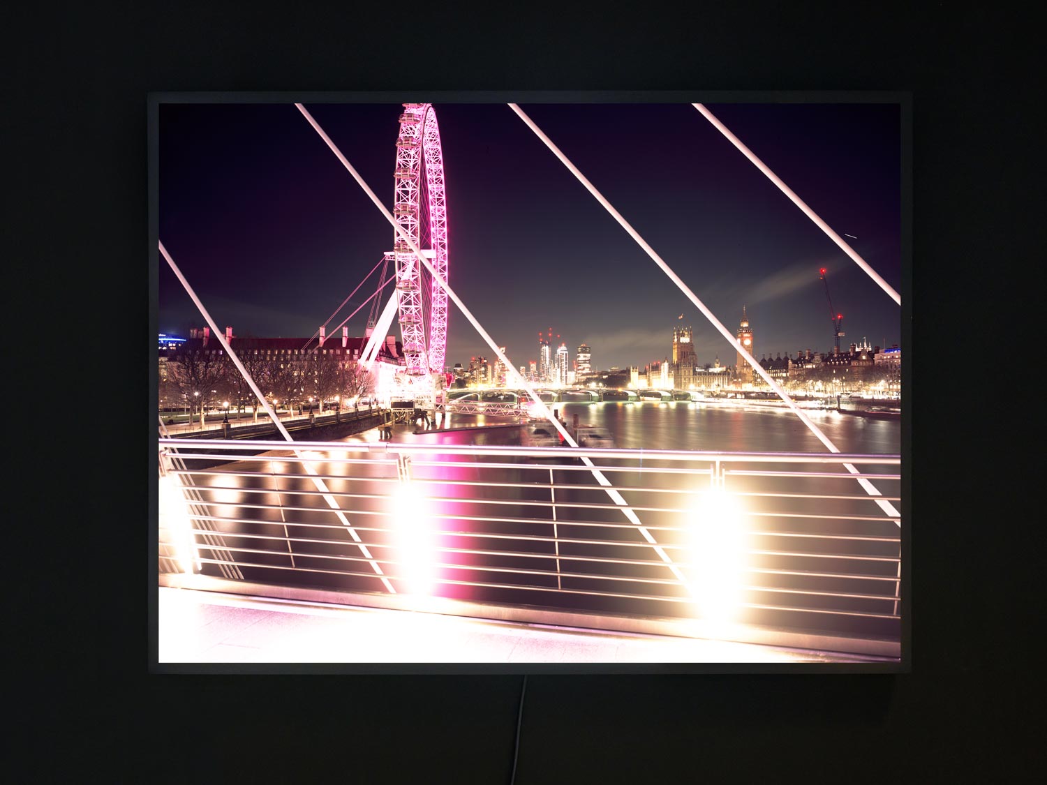 LON01-02, 2022 - Archival backlit film mounted in lightbox frame with dimmable LED, 122x92cm